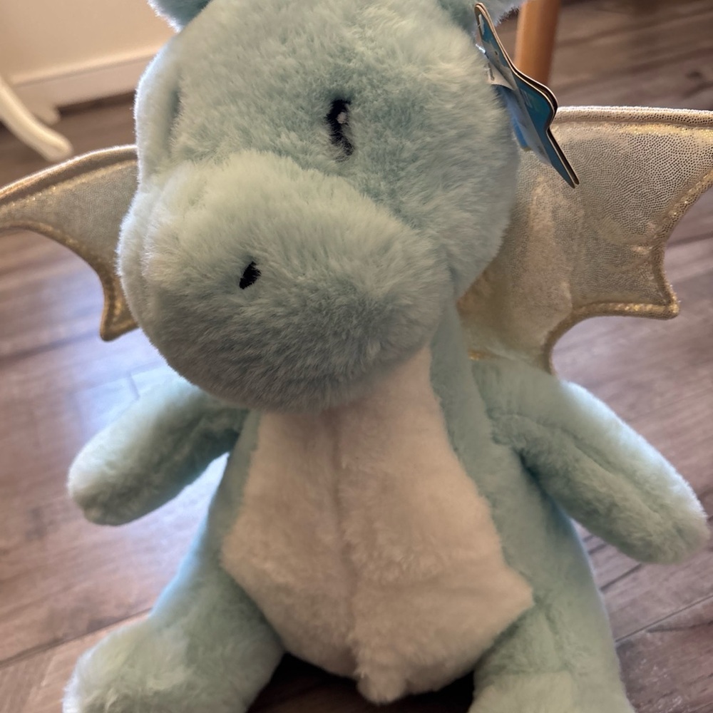 NWT FAO Schwarz 15” Dragon Plush Stuffed Animal Toy with LED Lights and Sound